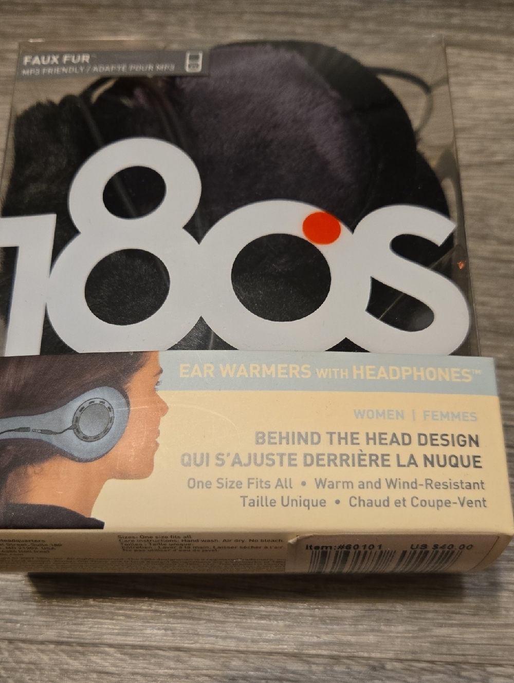 NIB 180s Ear Warmers With Headphones
